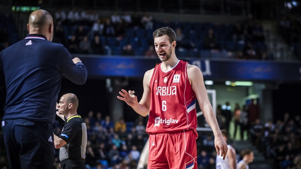 Stevan Jelovac u dresu Srbije (©FIBA Basketball)